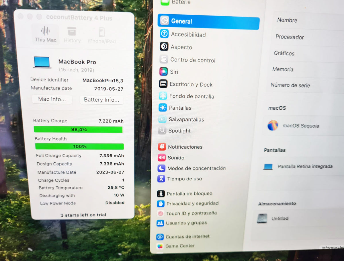 MacBook Pro 15 2019 tapa trasera Gris Espacial logo Apple