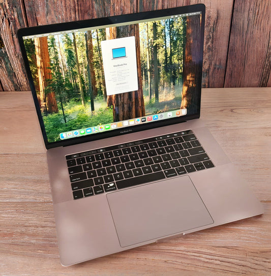MacBook Pro 15 2019 - Información del sistema: i7, 16GB, SSD 512GB, Retina