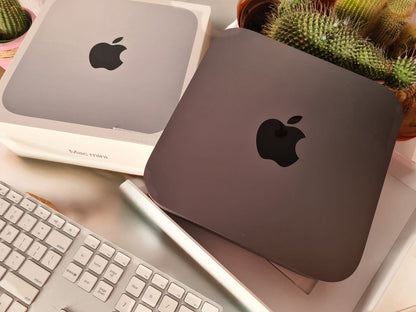 Apple Mac Mini 2018 - overhead lifestyle shot