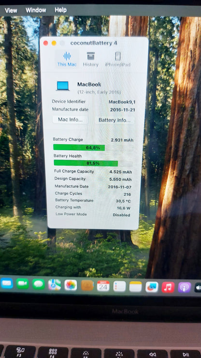 Apple MacBook 12" SSD 512GB Sequoia Garantía m7