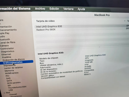 MacBook Pro 15 2018 - foto adicional estado general